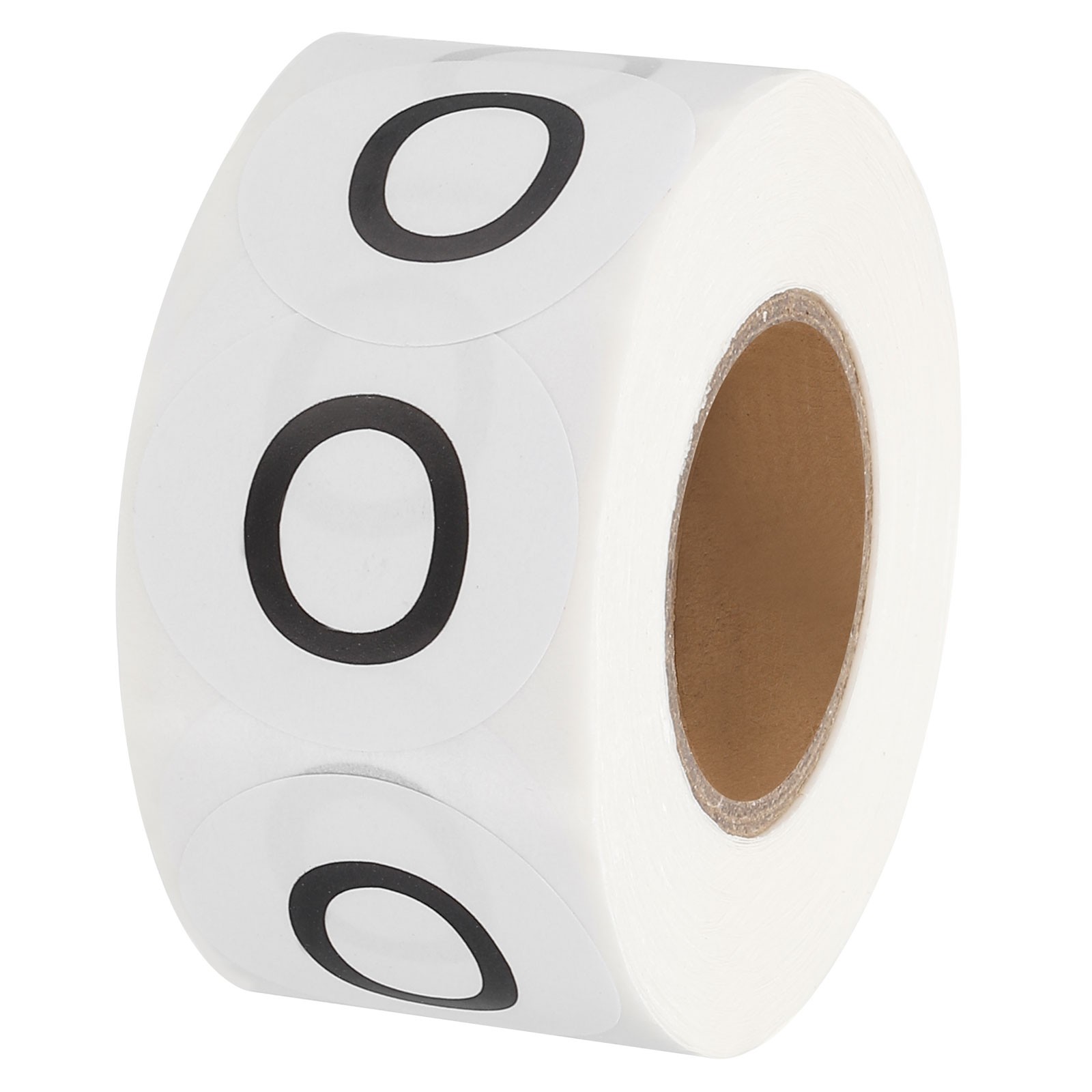 Letter O Inventory Labels, 1 Inch Capital Letter Stickers (1Roll/Total 500Pcs)