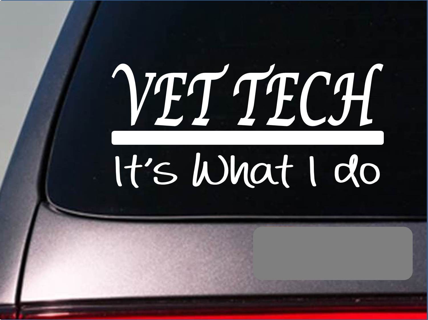 Vet Tech sticker decal *E368* dog cat vet clinic training horse