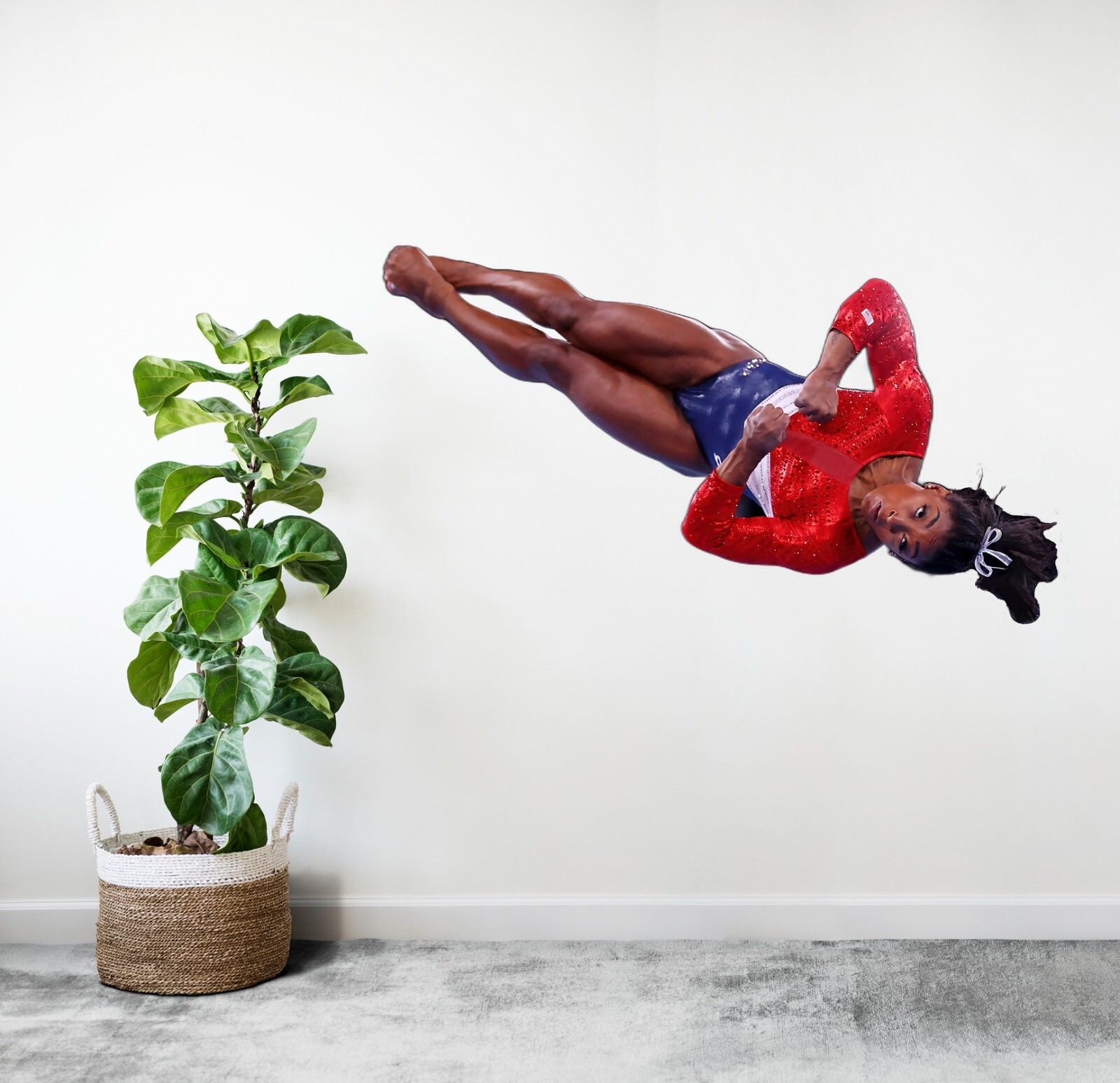Simone Biles Home Wall Decal, Peel & Stick, Removable Reusable