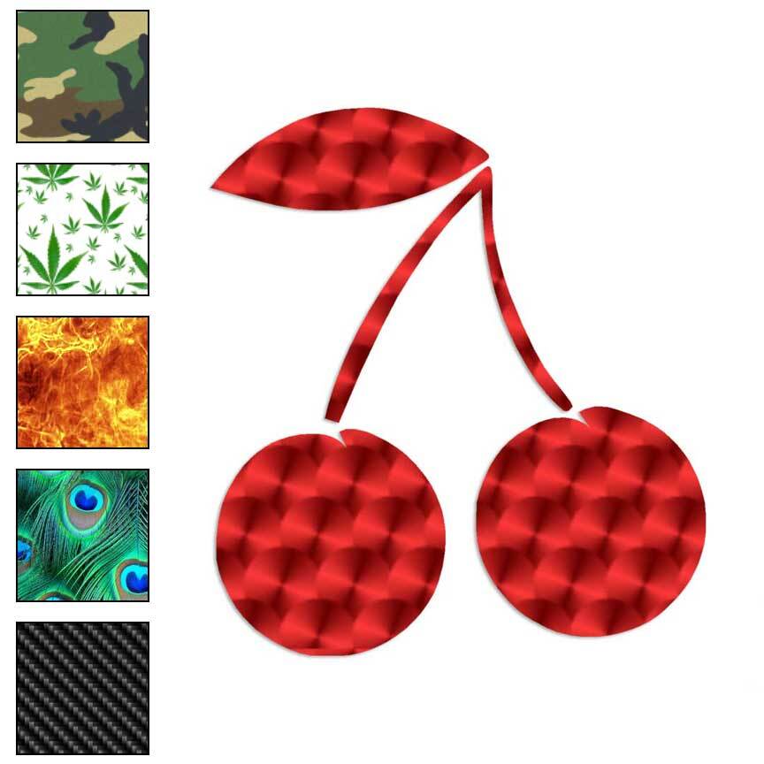 Cherries Cherry, Vinyl Decal Sticker, 40 Patterns & 3 Sizes, #159