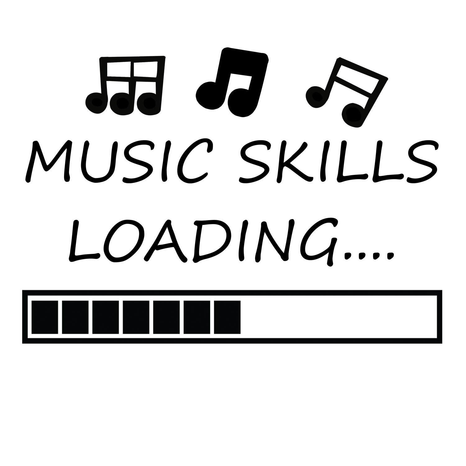Music Skills Loading Decal vinyl wall decals sticker home wall window door room
