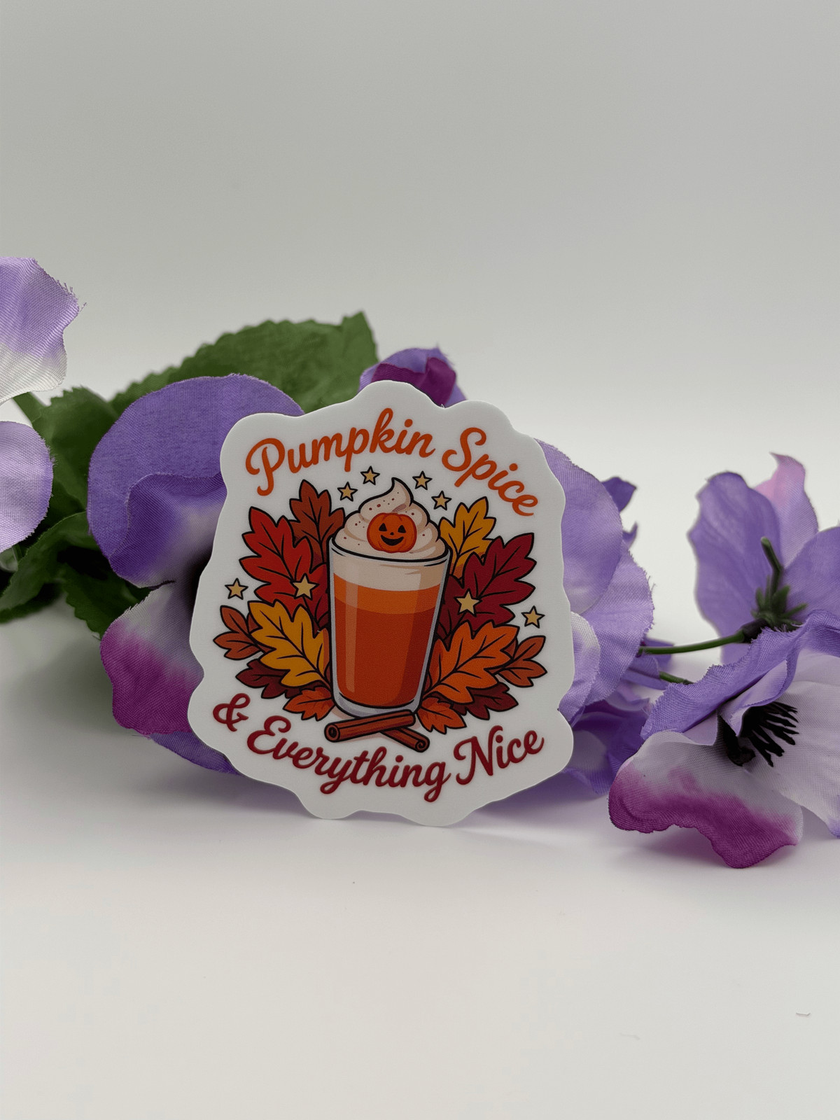 Pumpkin Spice Latte Vinyl Sticker – Pumpkin Spice & Everything Nice