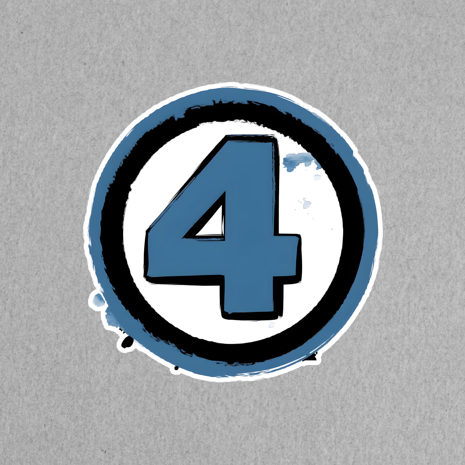 Fantastic Four Logo Sticker – Marvel Comics Superhero Team Emblem Decal #1112