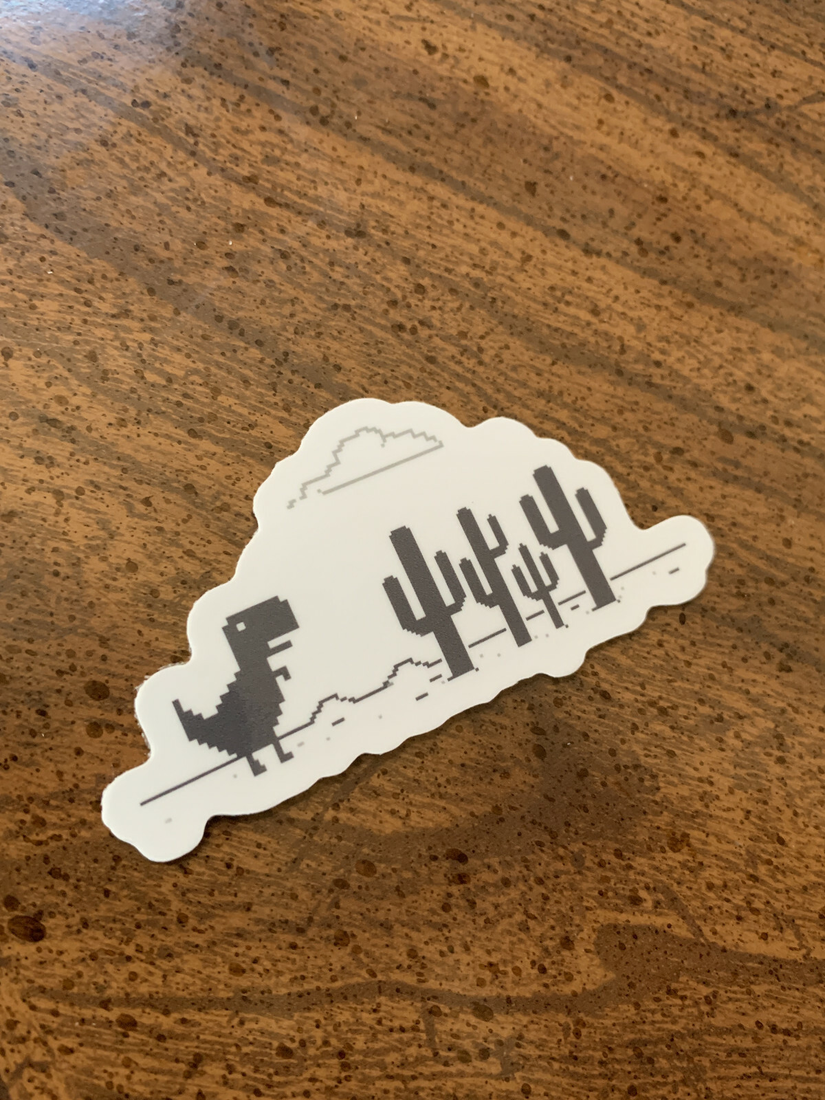 Google Chrome Dinosaur Laptop Sticker Bottle Decal Bumper Sticker Internet 8 bit