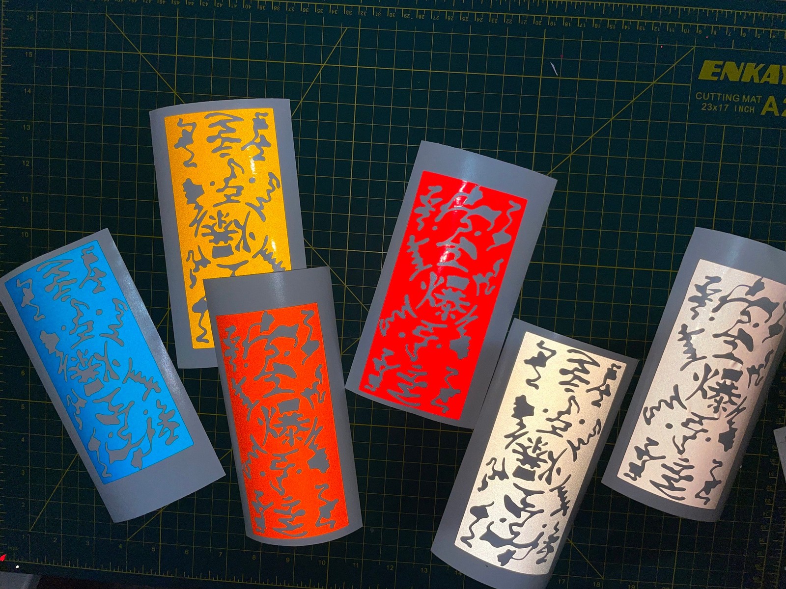 Reflective + Anime Explosive Tags Paperbomb Car Decal STYLE 2, 55+ colors