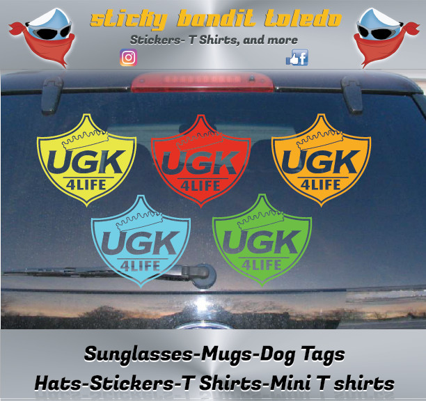 UGK 4 Life 6 inch window vinyl decal sticker BOGO