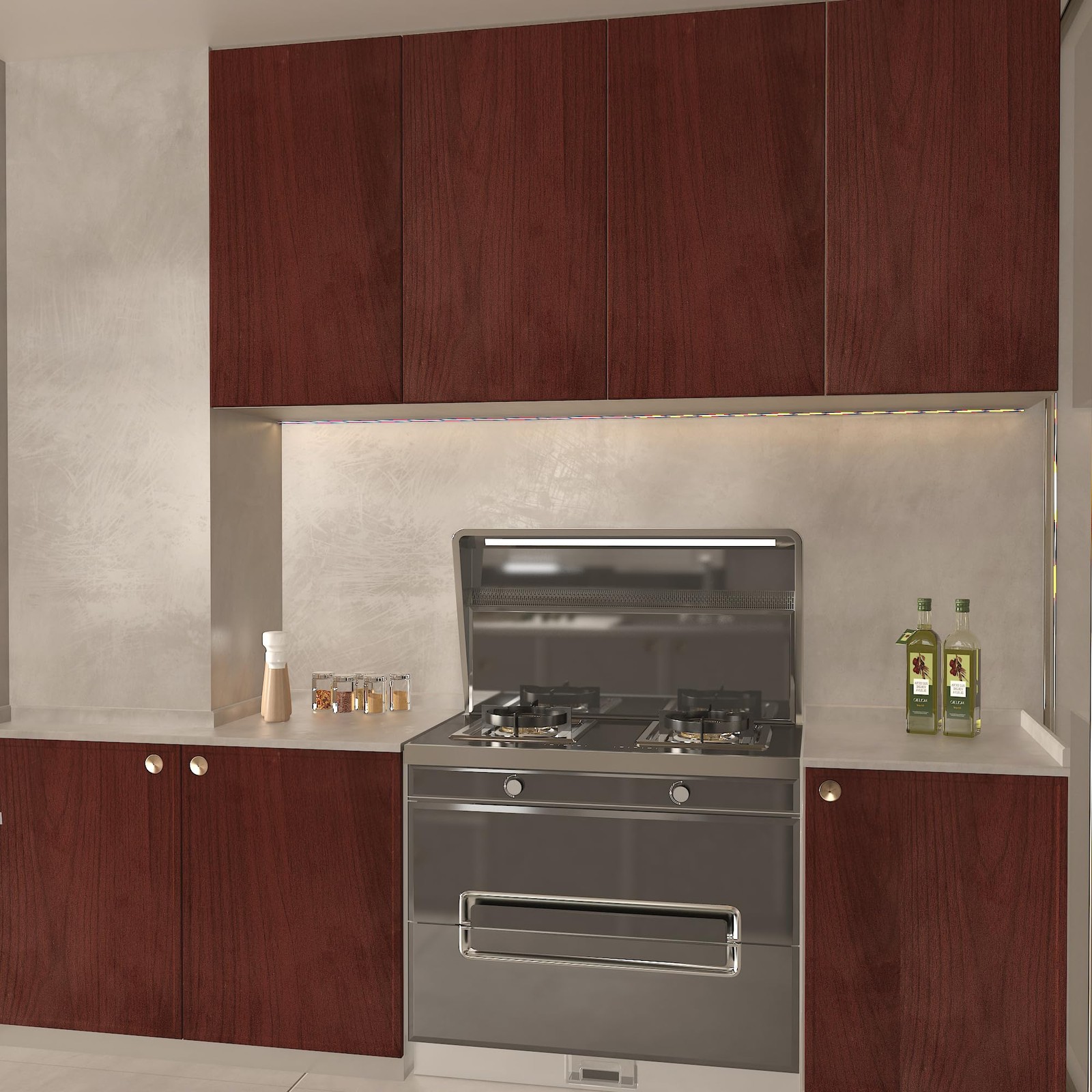 Wide Cherry Wood Grain Self-Adhesive Wallpaper Red Brown 24x197inch Matte Thi…