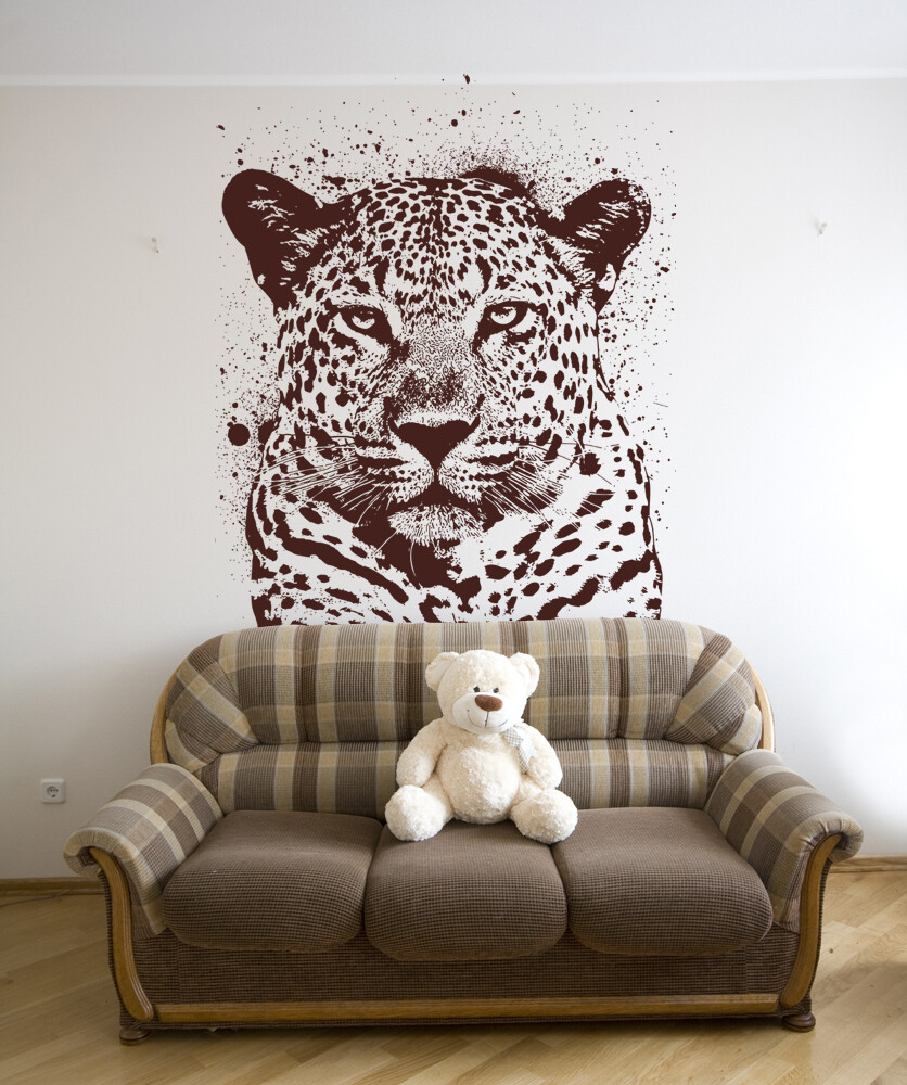 Stickerbrand Vinyl Wall Decal Sticker Spray Paint Leopard #OS_AA652