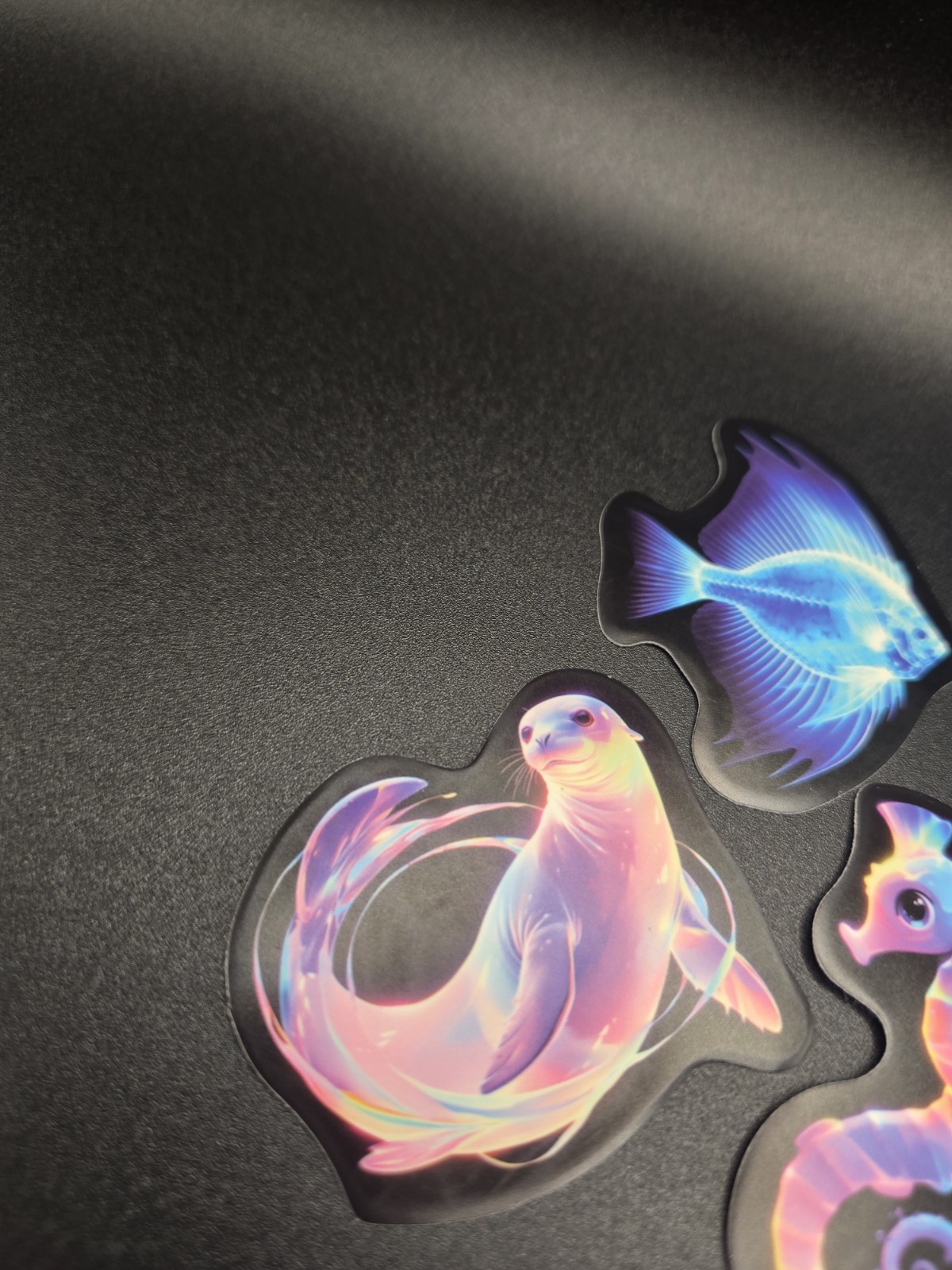 Ocean Themed Glow In The Dark Stickers! Vinyl Waterproof – Horsea & Seal, Fish