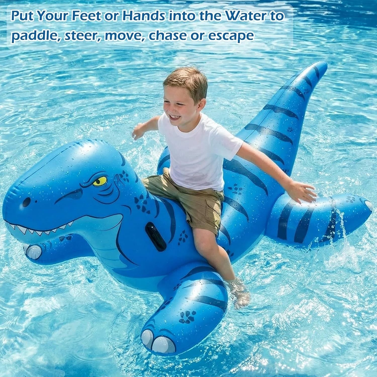 2Pack Inflatable Dinosaur Ride On X Large Green Orange Jasonwell