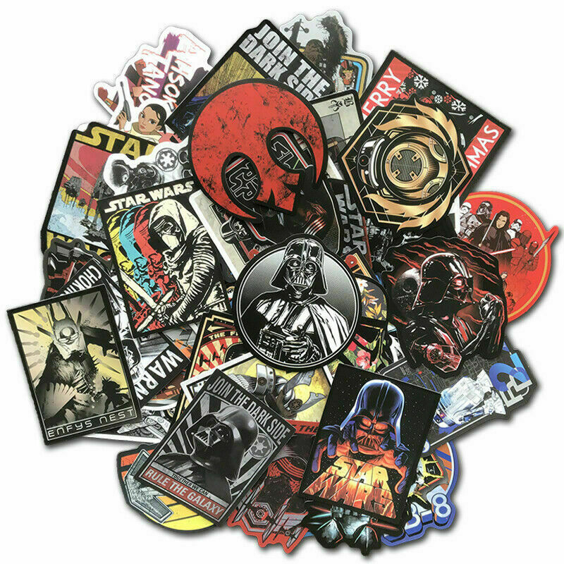 100Pcs Star Wars Vinyl Stickers Pack Bomb Car Laptop Skateboard Luggage Decals