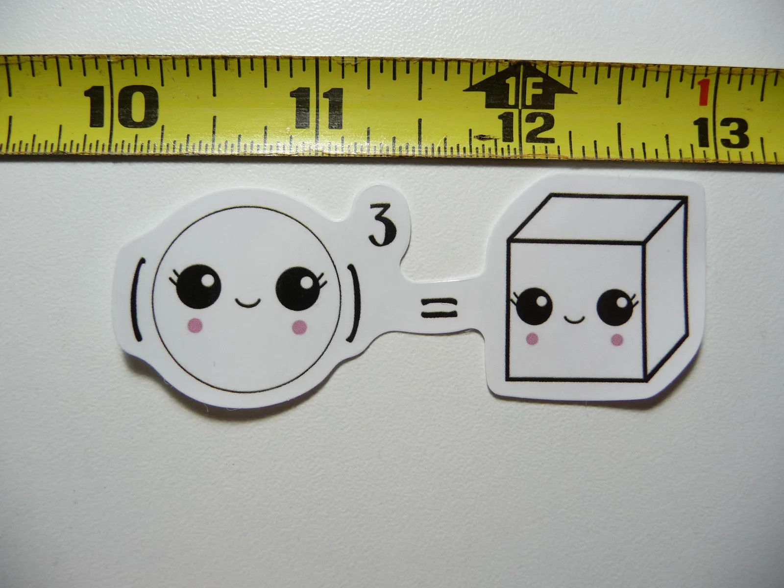 MATH SPHERE CUBE FORMULA SMALL STICKER DECAL SCHOOL TEACHER PROFESSOR MATHMATICS