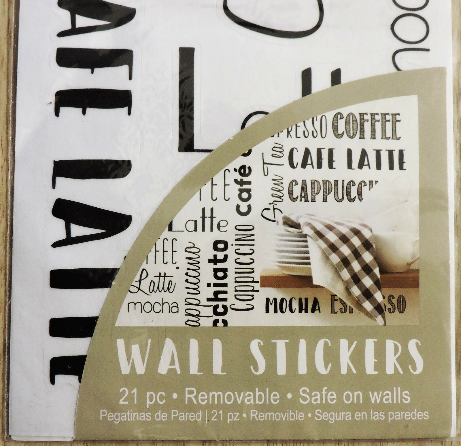 21PC PRISS PRINTS COFFEE BAR WALL STICKERS COFFEE CAFE LATTE MOCHA EXPRESSO NEW