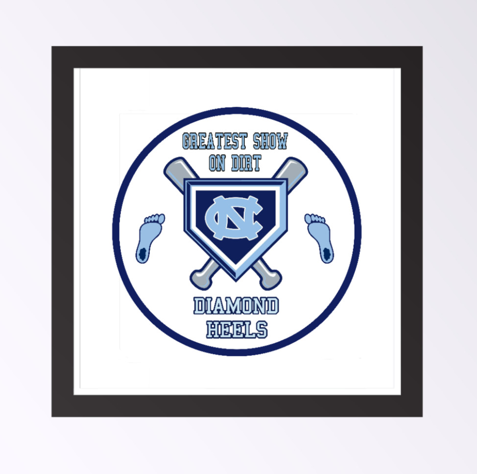 North Carolina – Diamond Heels – 4" Handmade Vinyl Decal Vehicle Cooler Laptop