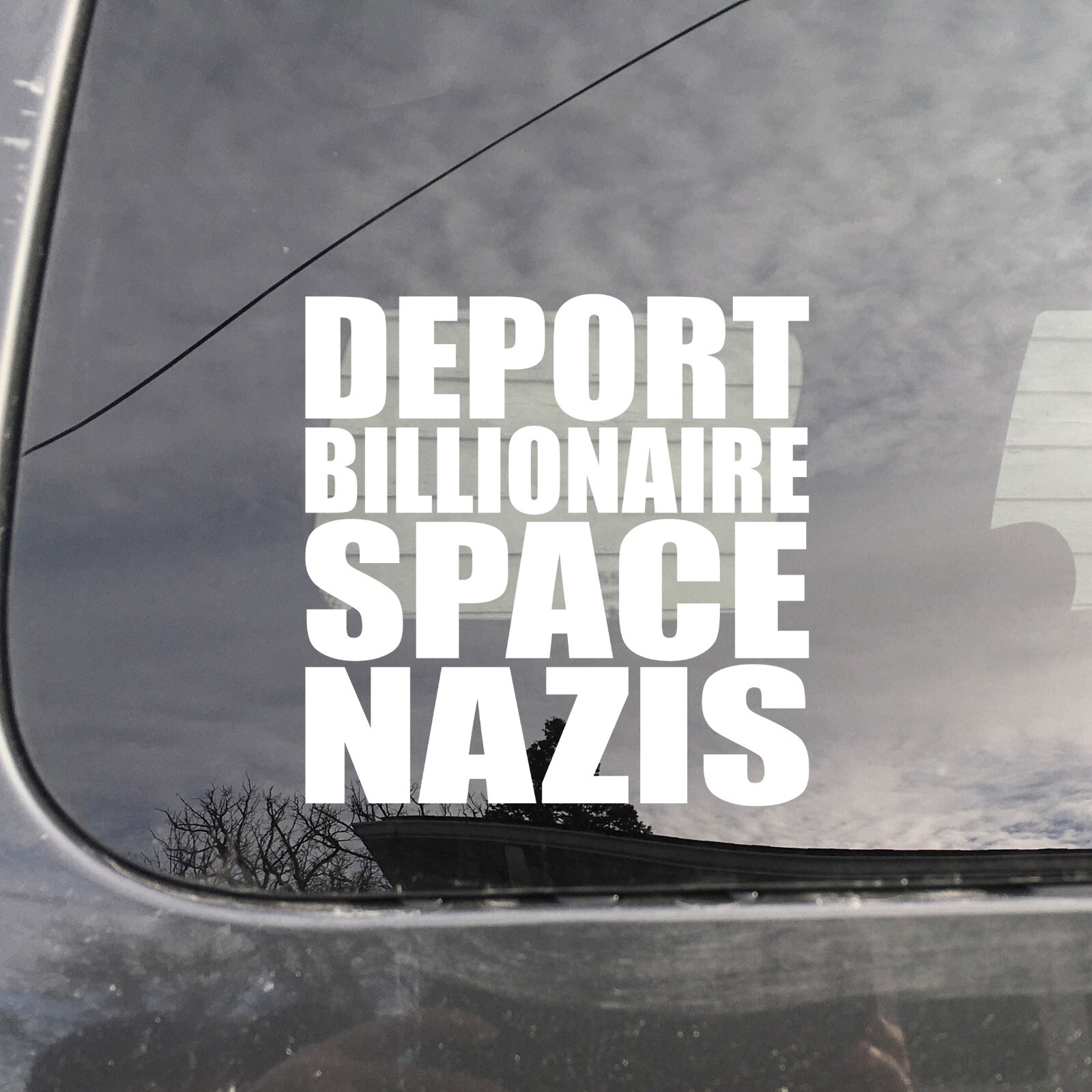 Deport Elon Musk Vinyl Sticker, Car, Window Door Bumper Decal Anti Elon Musk FDT