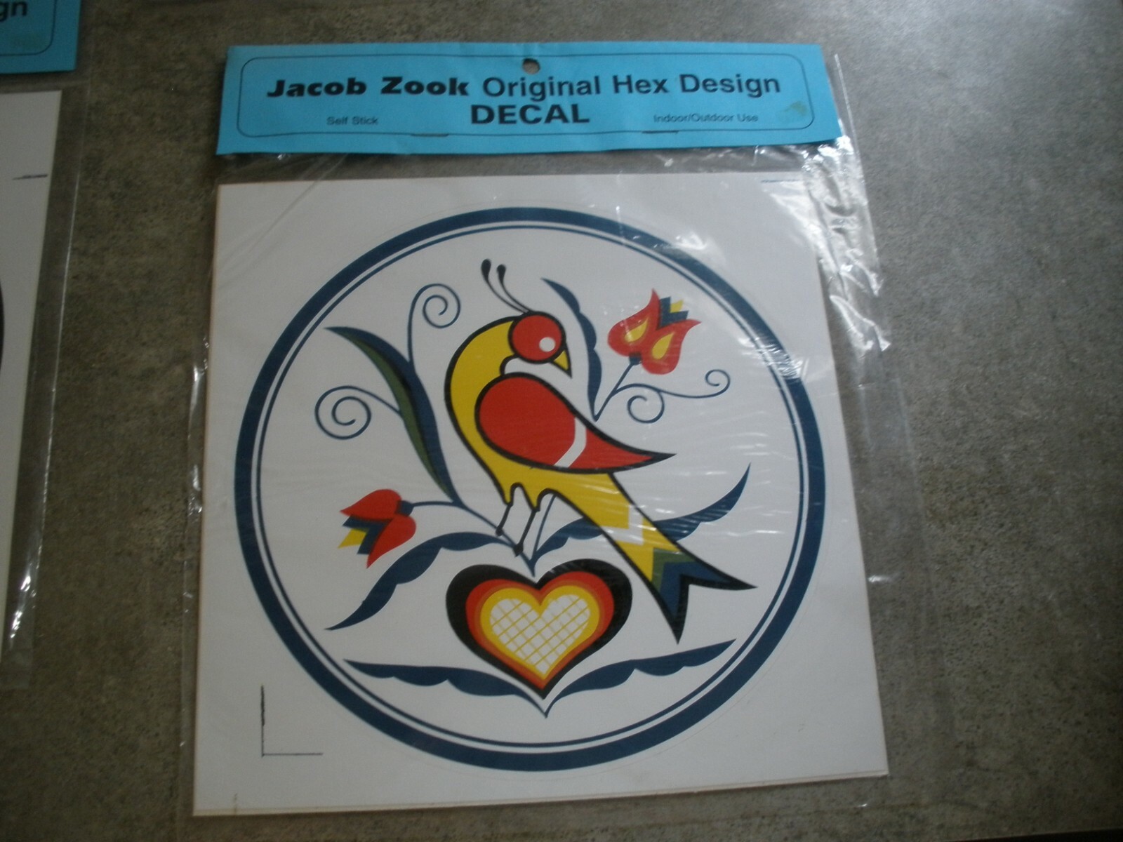 4 Different Jacob Zook Original Hex Design Decal Decals Indoor/Outdoor (GS1)