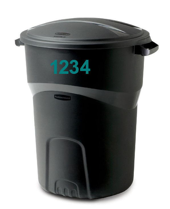 2" Inch Premium Mailbox Number Vinyl Decal Sticker Sheet (Teal)