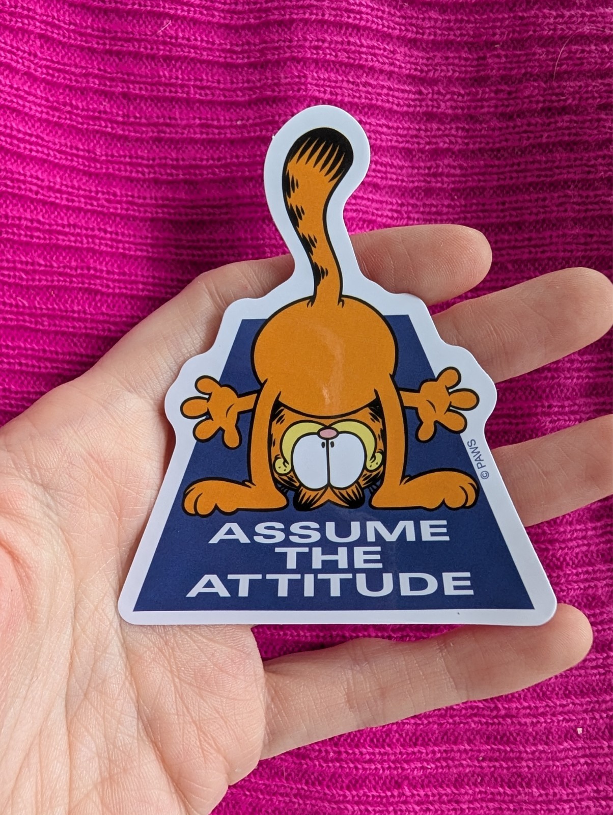 STICKER, Garfield, Sassy cat, Odis, Cartoon