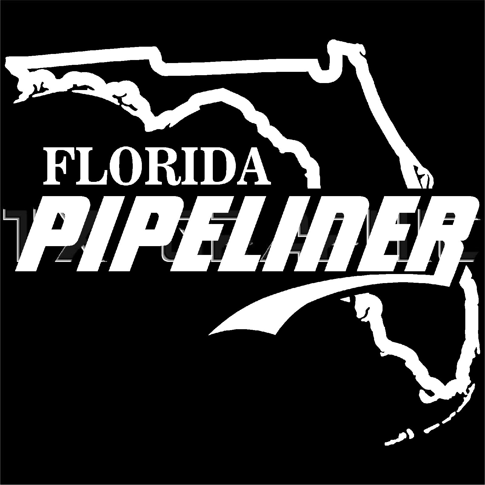 FLORIDA PIPELINER PIPE LINER DECAL VINYL STICKER OIL GAS RIG VEHICLE GRAPHIC
