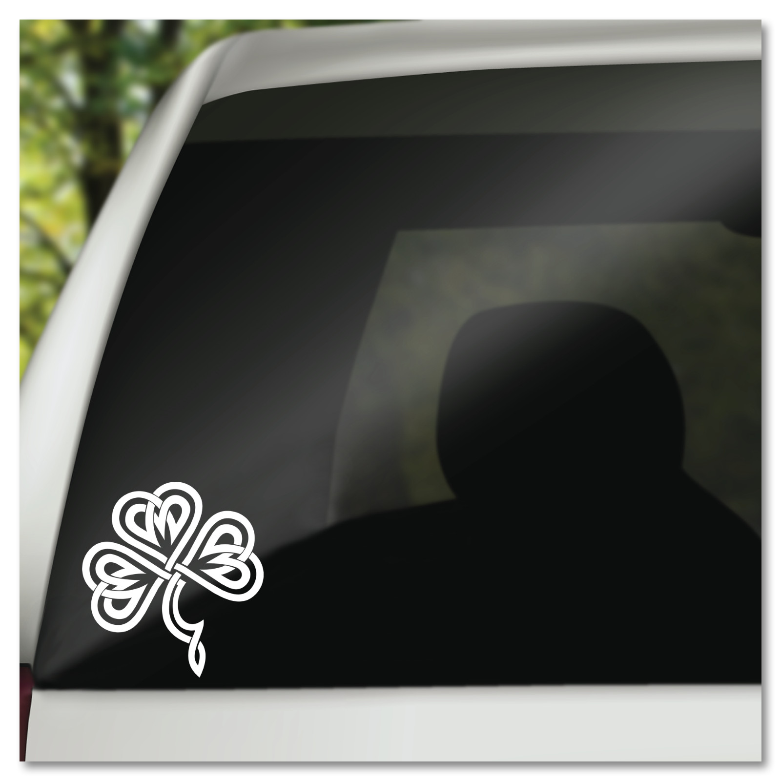 6" Celtic Knot Shamrock Vinyl Decal Sticker