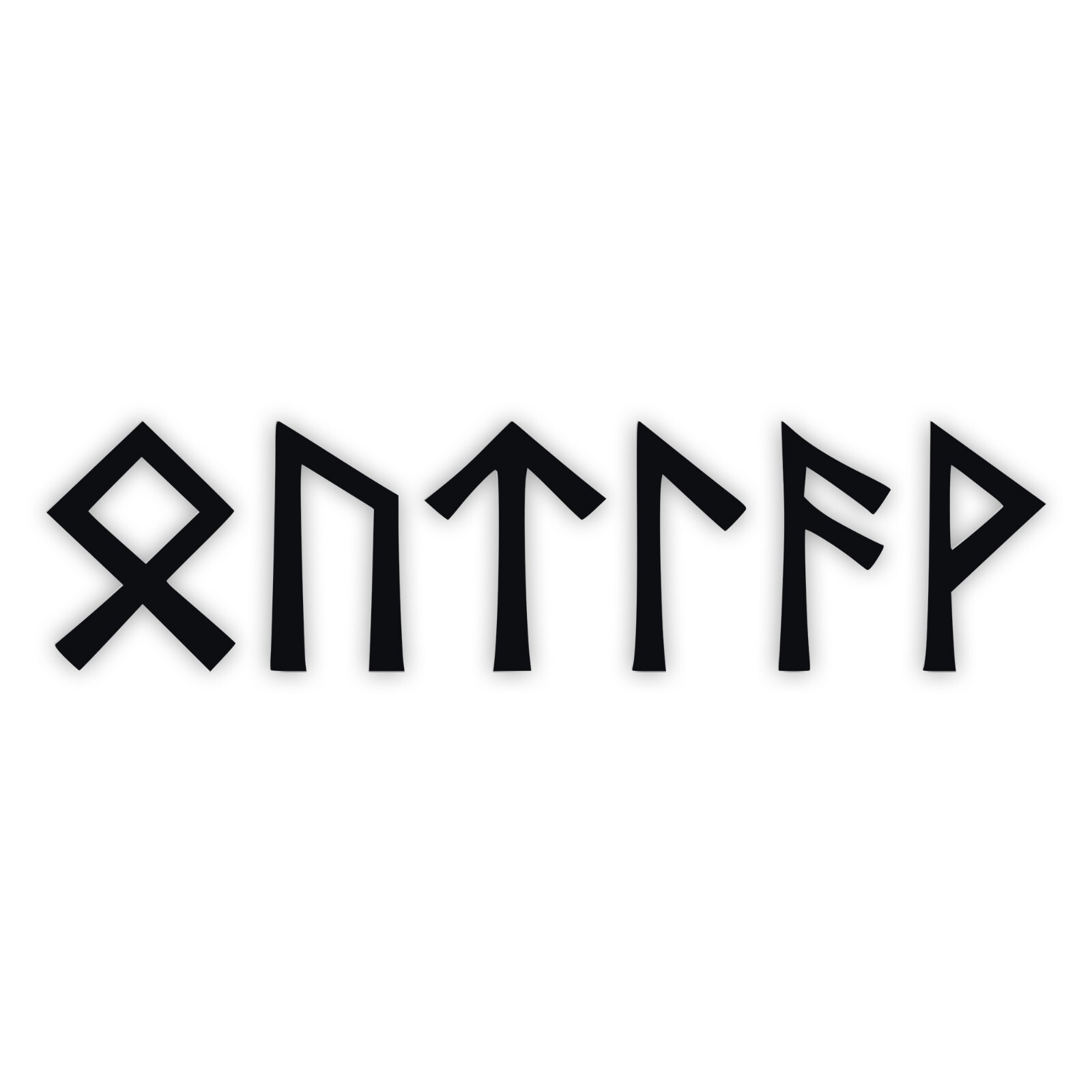 Outlaw Rune Decal V1 – Elder Futhark Viking Vinyl Sticker – 20 Colors Available