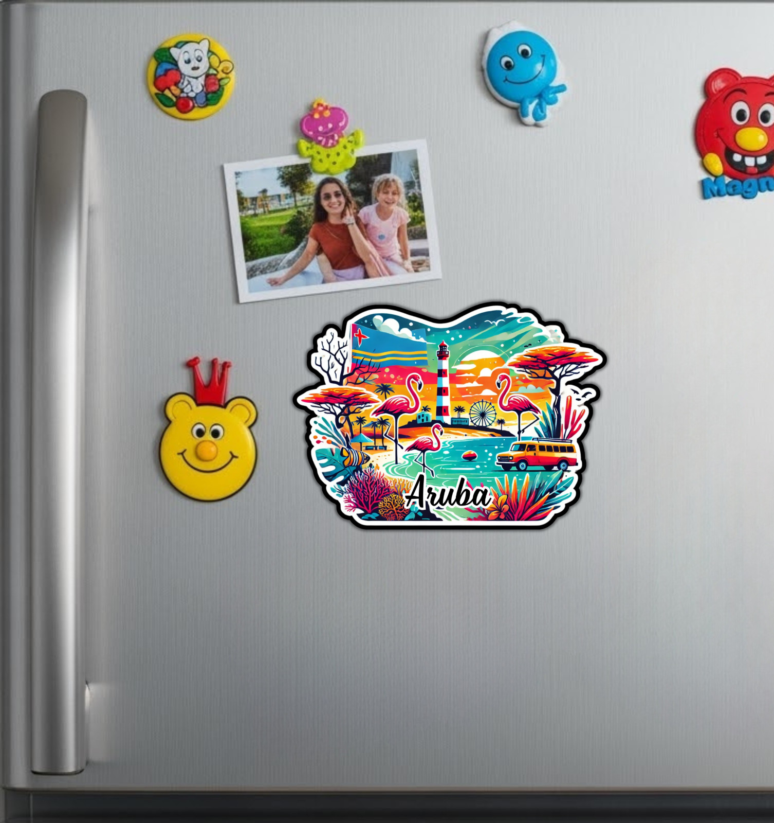 Aruba Fridge Magnet or Laptop Sticker