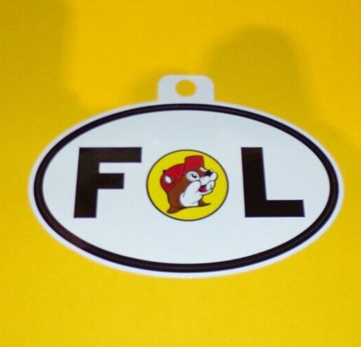 Buc-ee's Classic Beaver Logo Florida 4" Oval Sticker