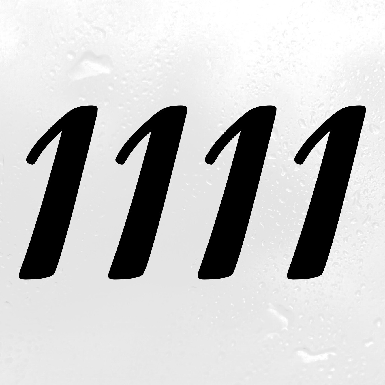 1111 Angel Number Vinyl Decal | Intuition Alignment Numerology | Die Cut Sticker