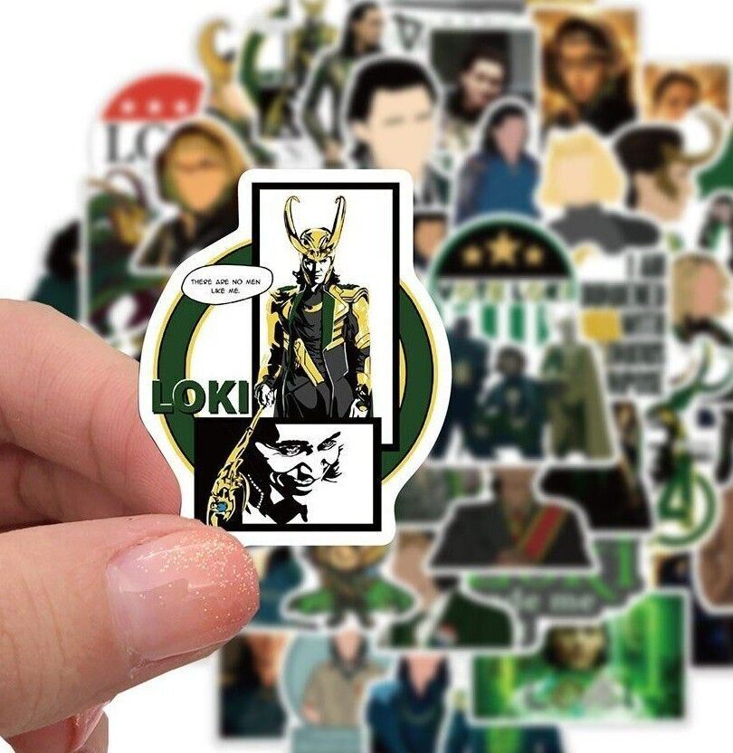 LOKI Vinyl Stickers~TV SHOW Marvel AVENGERS~Waterproof Laptop Skateboard Decals