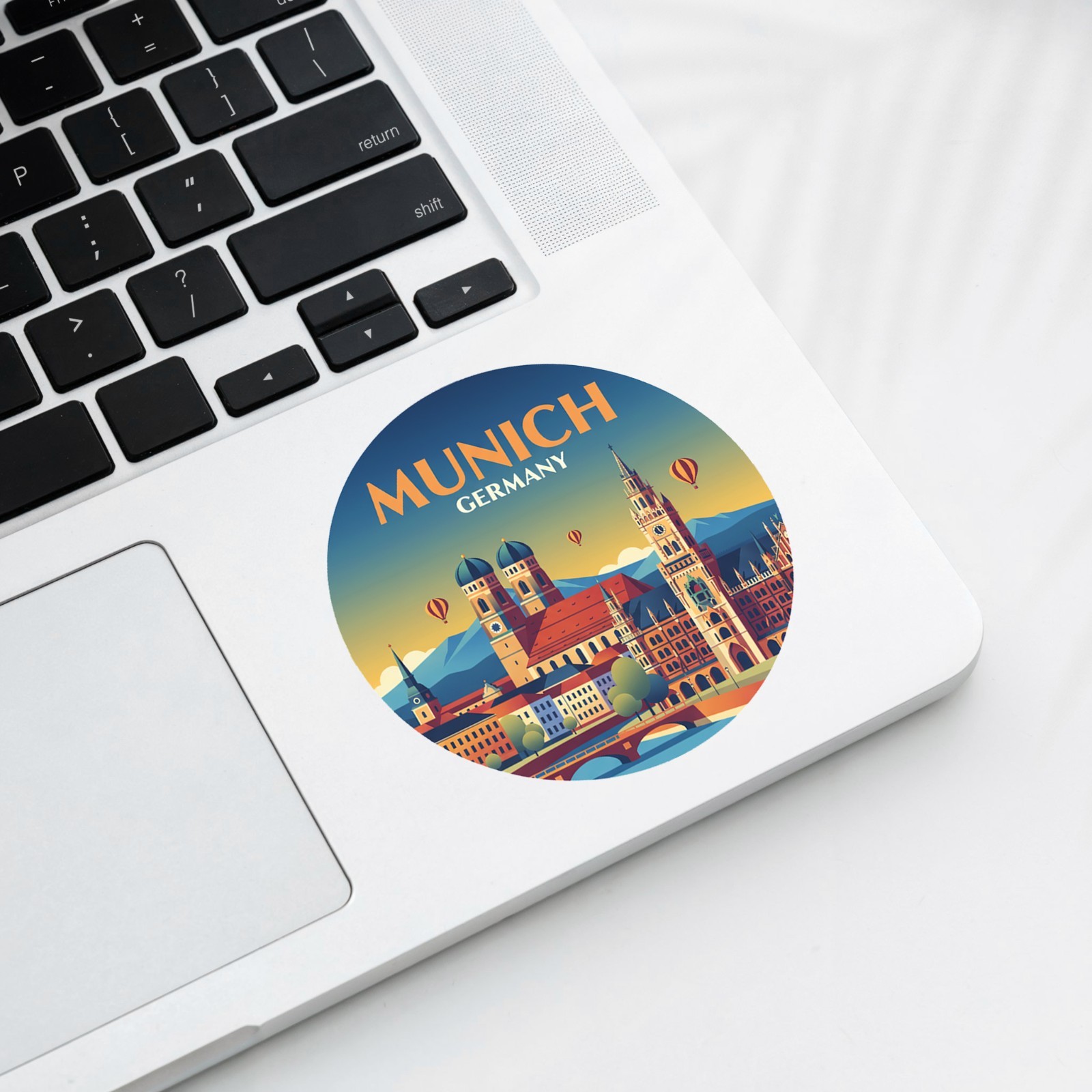Munich Germany Vintage Travel Sticker Die Cut Waterproof Vinyl Laptop Decal