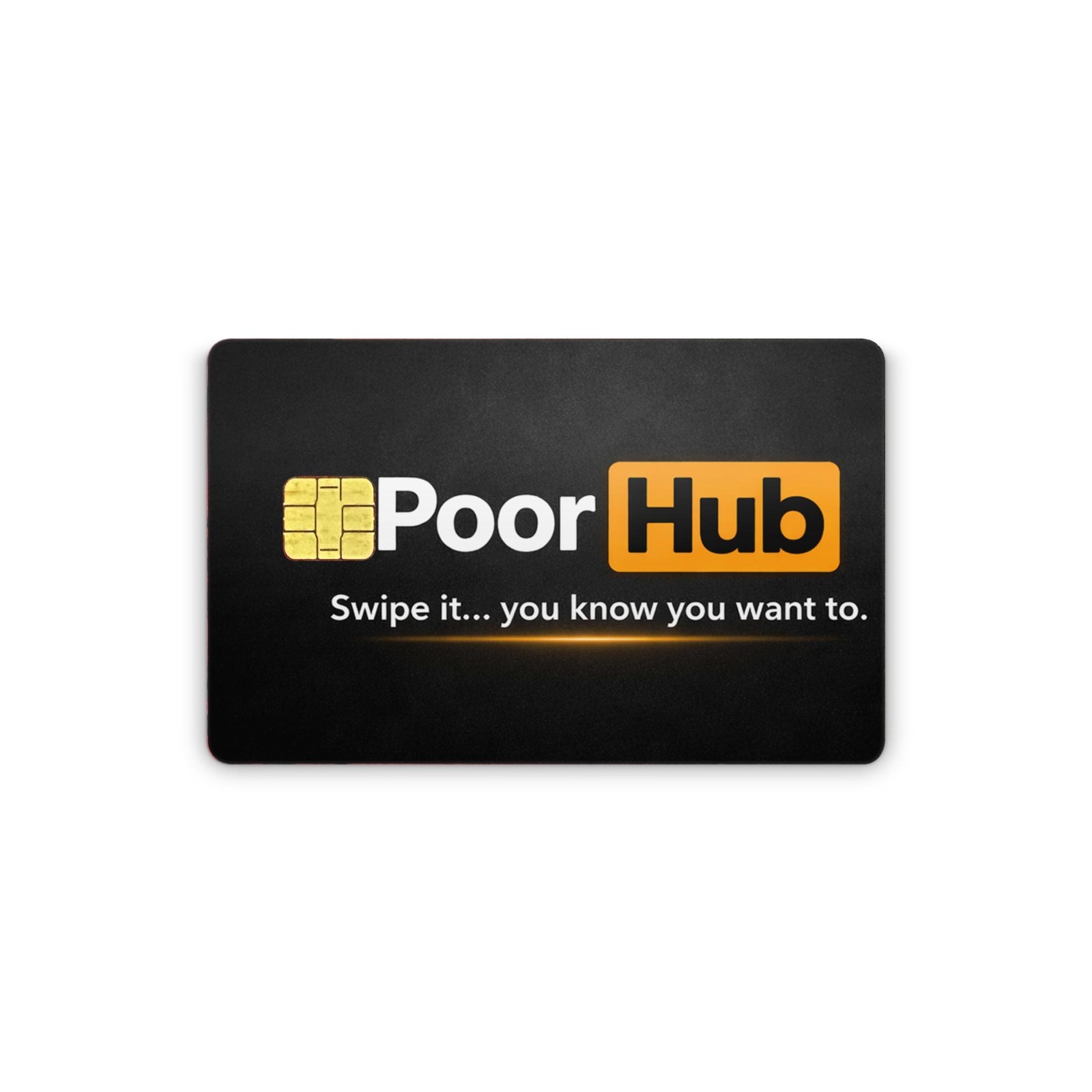 Poorhub Pornhub Parody Credit Card Skin Debit Card Sticker