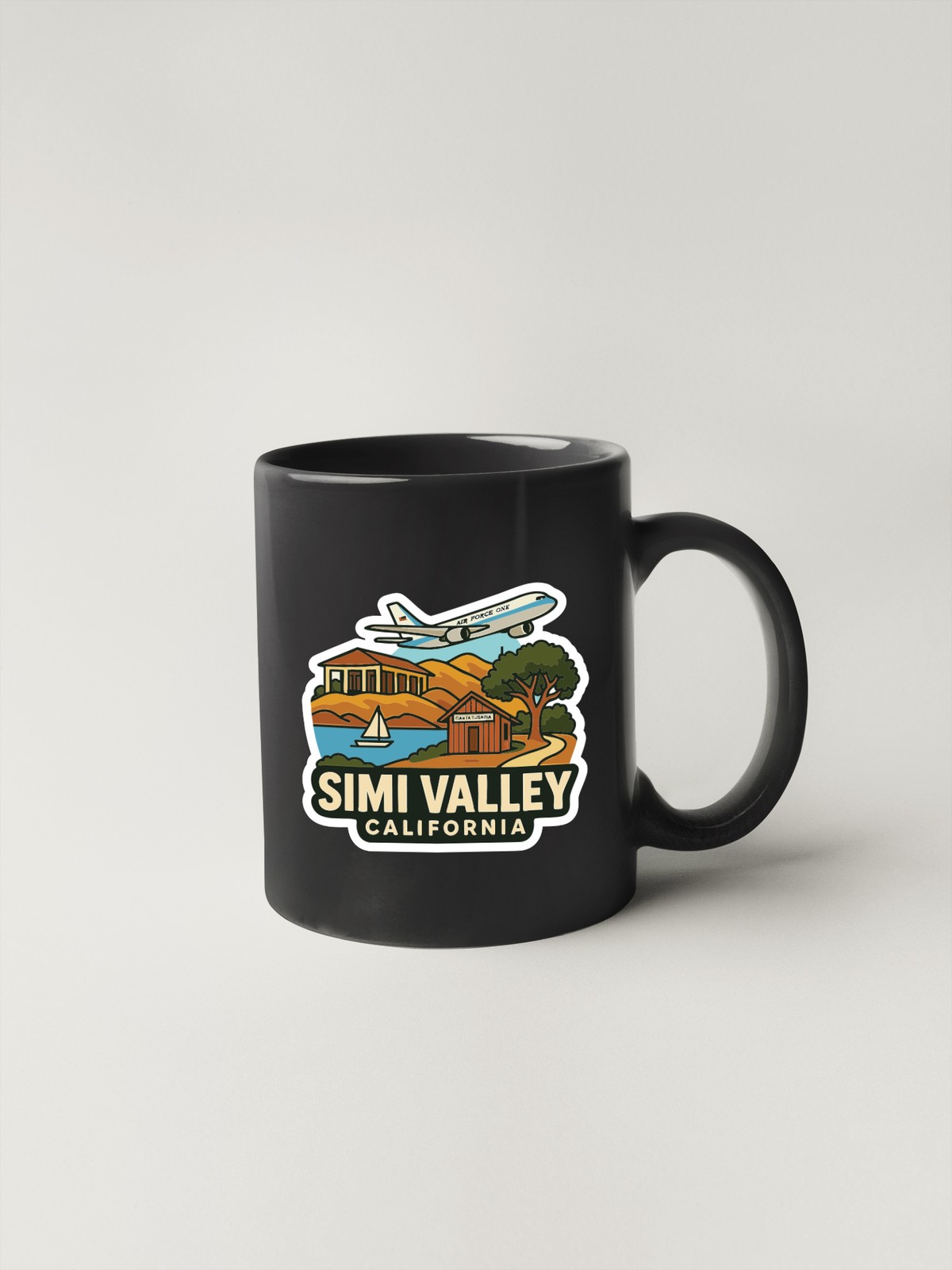 Simi Valley California Sticker Decal Vinyl Die-Cut City Skyline Landmark Design