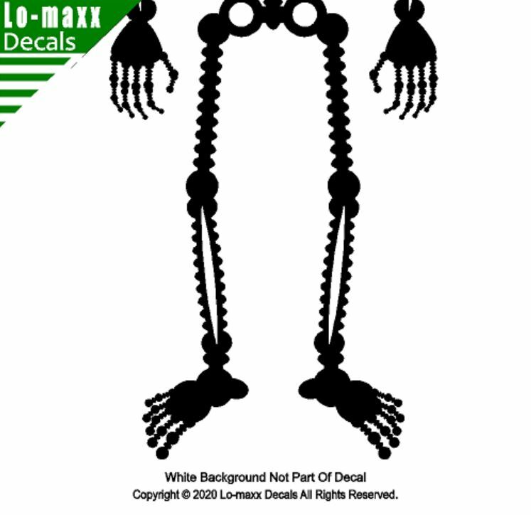 Cool Skeleton Art Original Graphic Design High Quality Die Cut Vinyl Decal