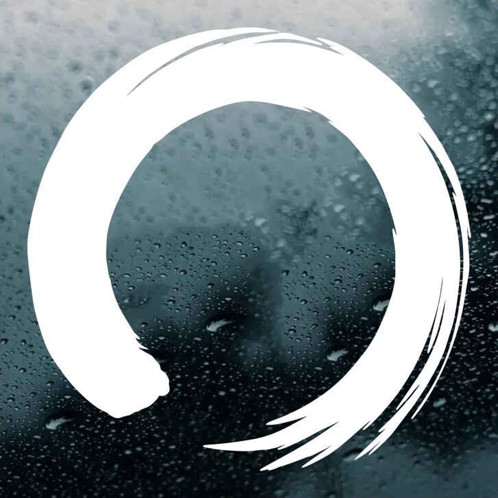Enso Zen Buddhism Vinyl Decal | Symbol Circle Enlightment | Die Cut Sticker