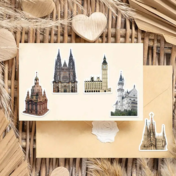 MEDIEVAL CASTLES Vinyl Stickers – Select A Sticker