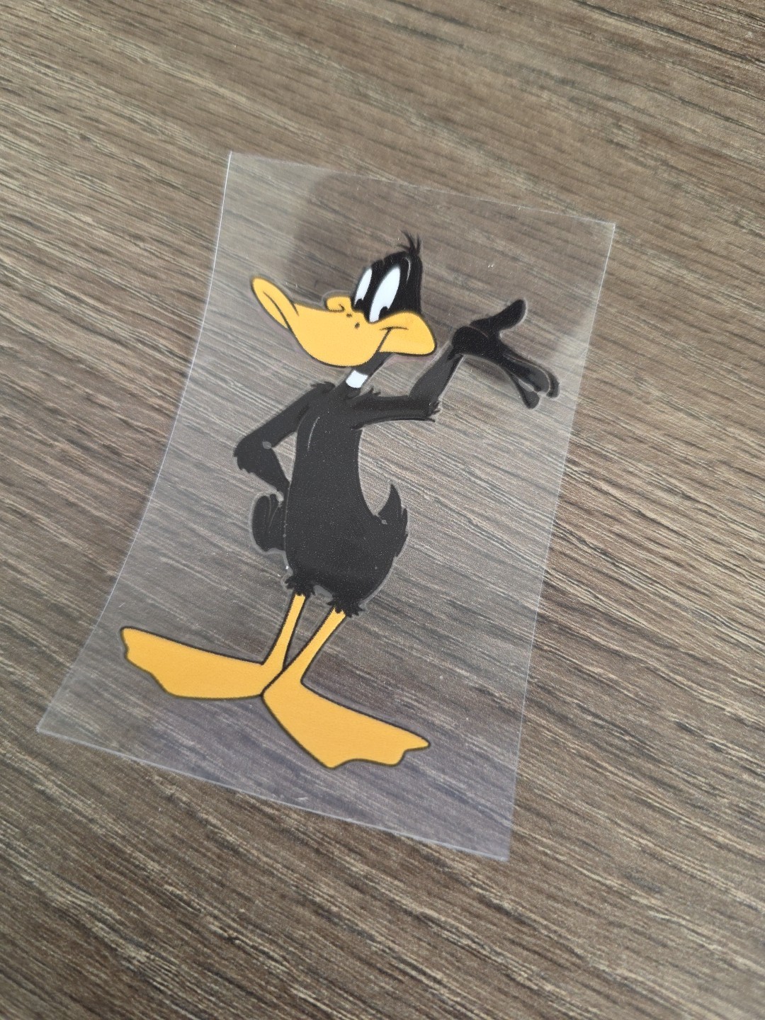 Daffy Duck Retro Carton UV DTF Raised Decal Sticker Waterproof 2inx 3in