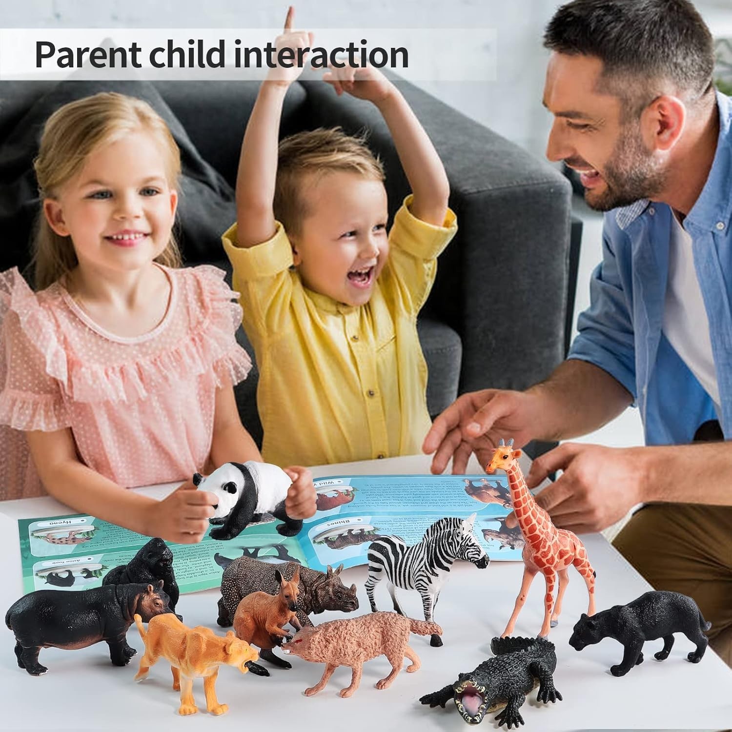 31 Pcs Safari Animals Figures Including 24 Realistic Jungle Playset Toys Zoo Ani