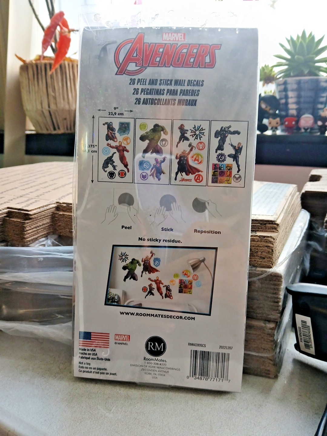 Room Mates Marvel Avengers 26 Wall Decals