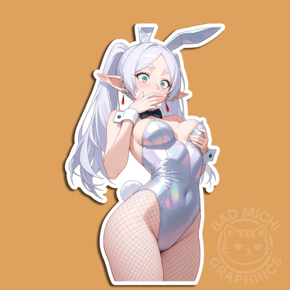 Frieren Sexy Hot Waifu 5pc Set 3in. Anime Car Laptop Vinyl Decal Sticker USA
