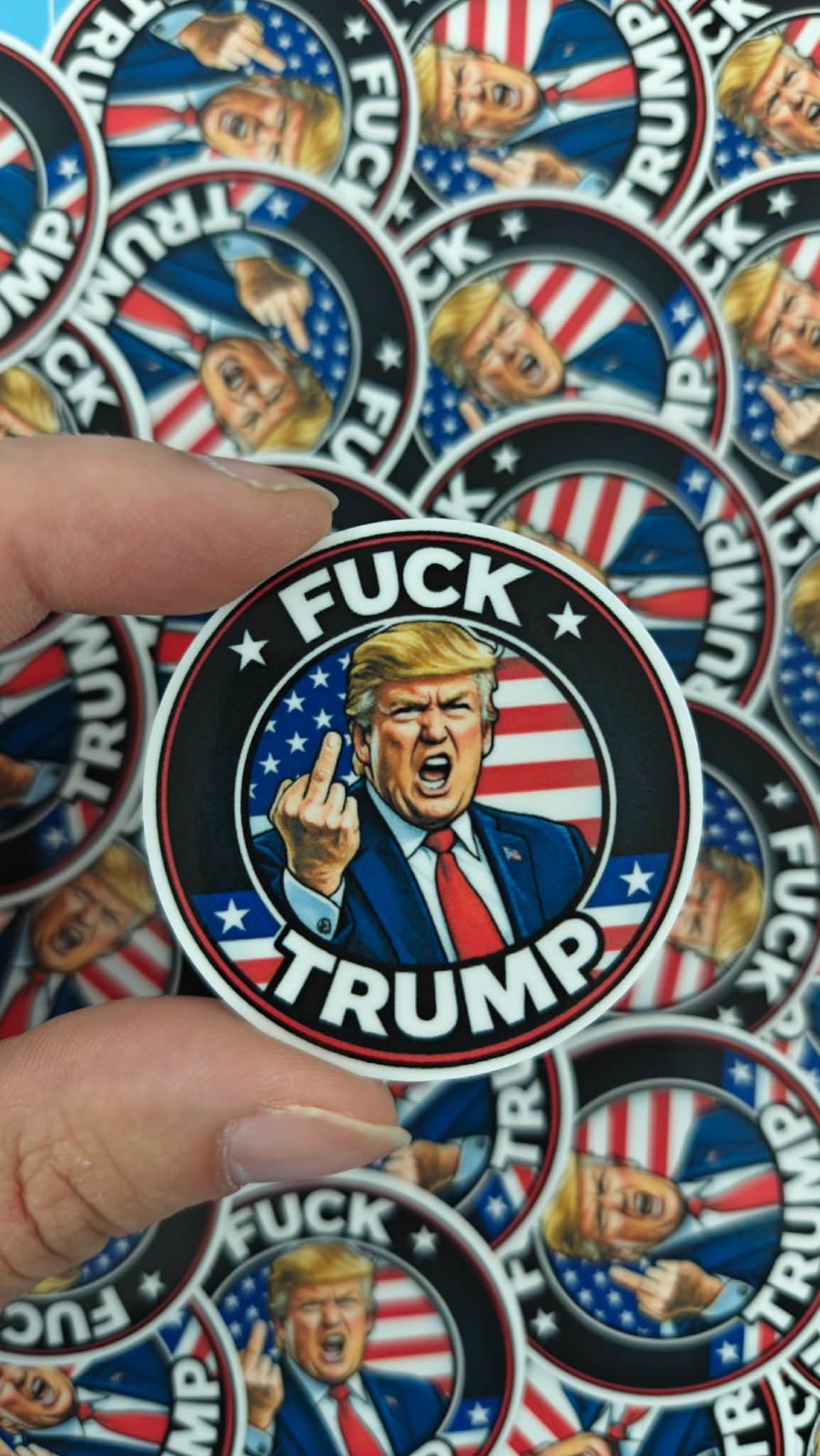 Anti Trump Sticker 10 Pack Funny Political Meme Vinyl Decal 2×2 Waterproof