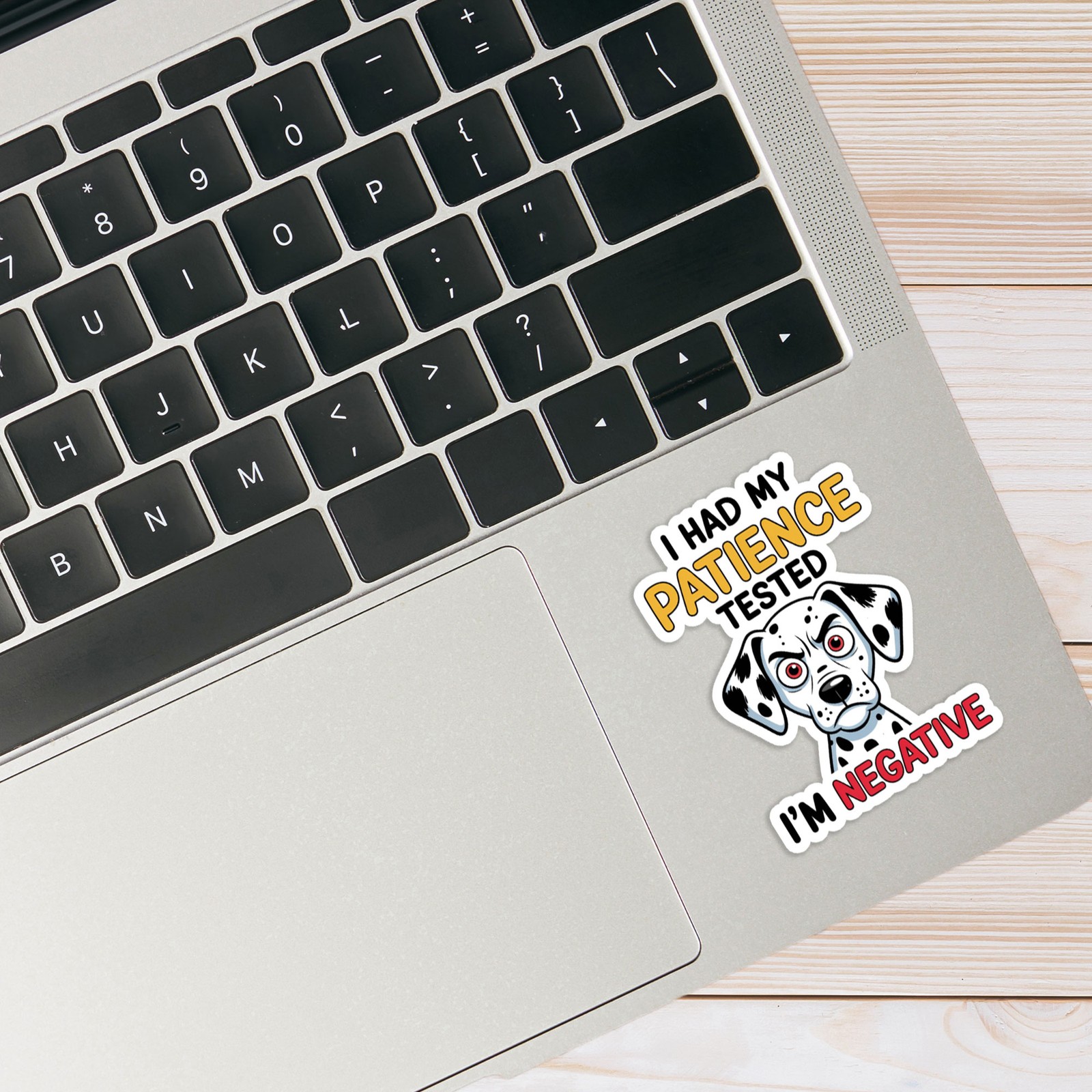 Patience Tested Negative – Vinyl Decal Sticker – Car Window Laptop – #1721