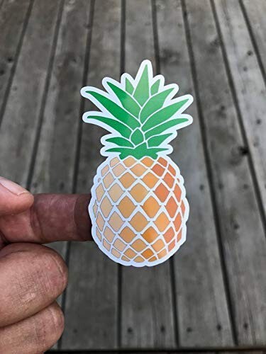 Pineapple Sticker Laptop Sticker, Water Bottle Sticker, Phone Sticker