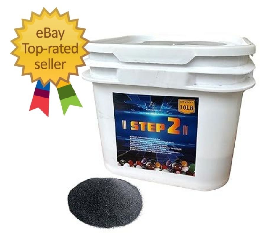 10 lbs Tumbler Media Grit,Rock Polishing Grit Media, STEP2 – 10LB