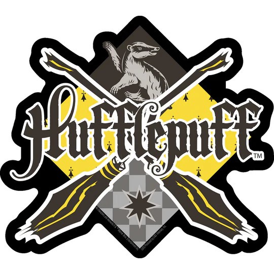 Stickers – C&D Visionary – Harry Potter Hufflepuff Crest Logo 5.5"x4.9" NEW