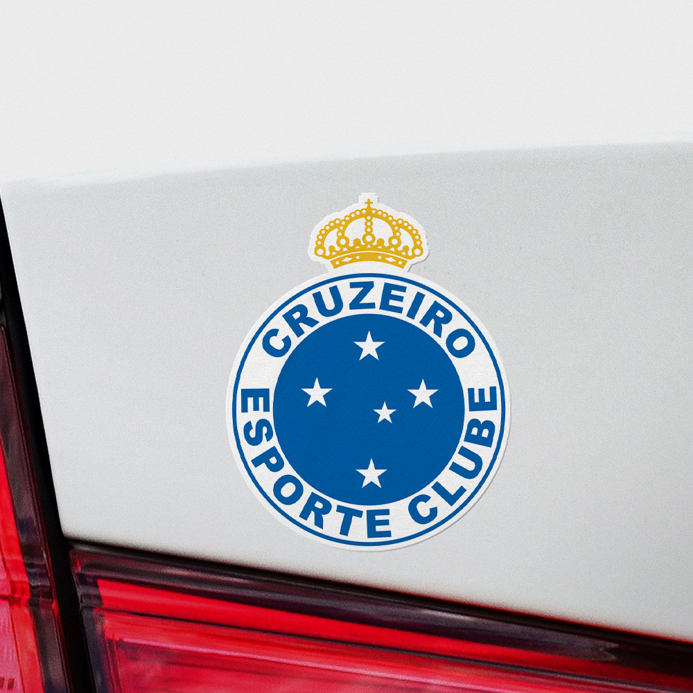 (4 Pack) Cruzeiro Esporte Brasil Vinyl Sticker Decal Calcomania Adesivo Soccer