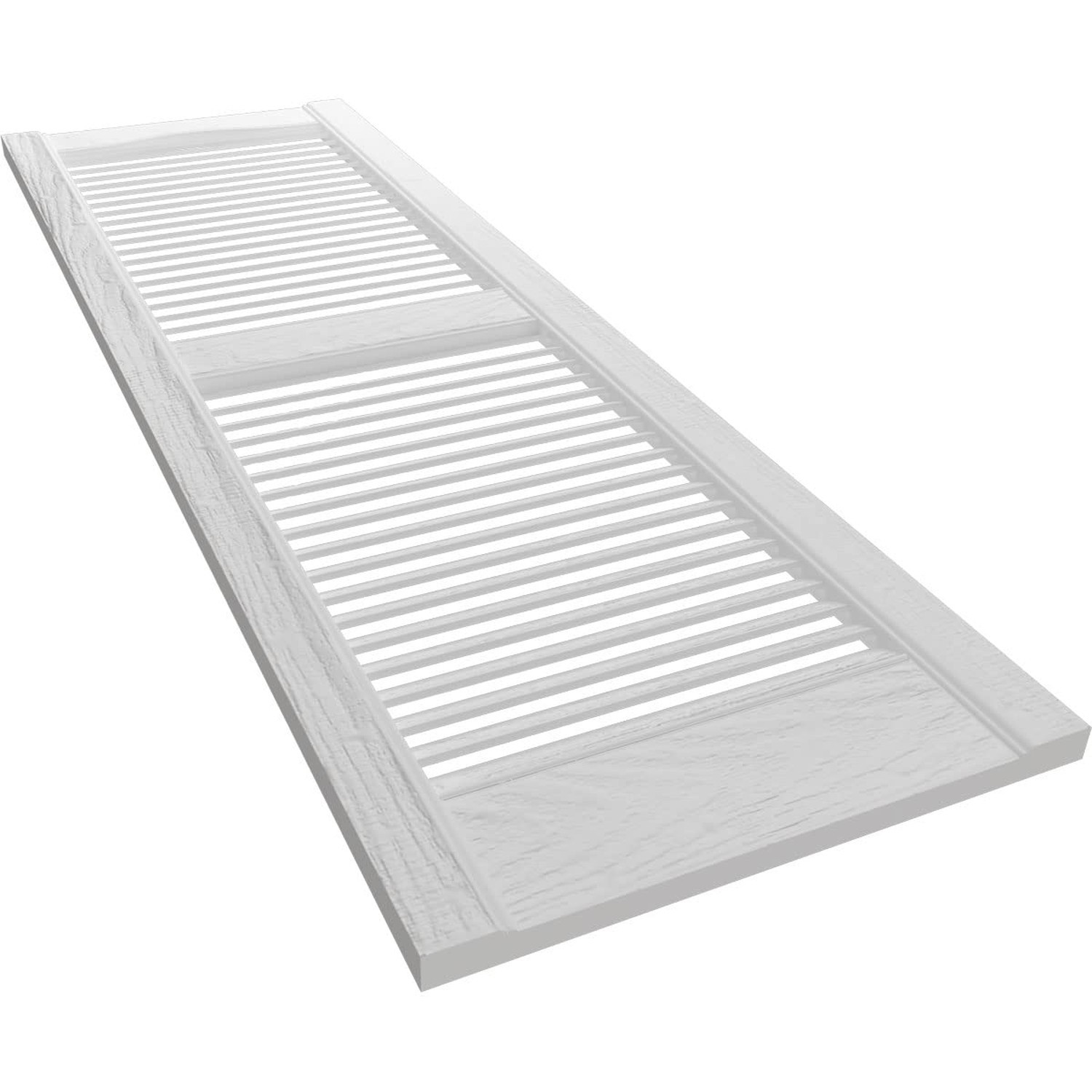 Ekena Millwork LL1S12X02500BW Lifetime Vinyl Standard Cathedral Top Center Mu…