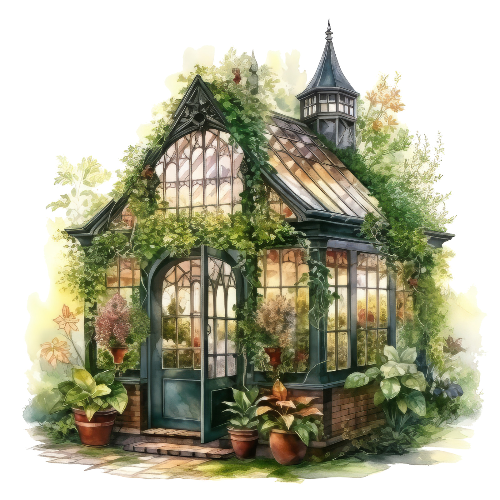 Wall sticker Enchanted Greenhouse Wall sticker 18 x 18 cm large