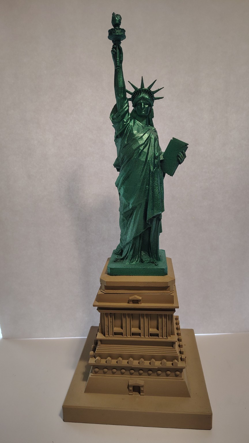 20” Statue of Liberty 3D Printed Display Model Plastic Home Office Decor