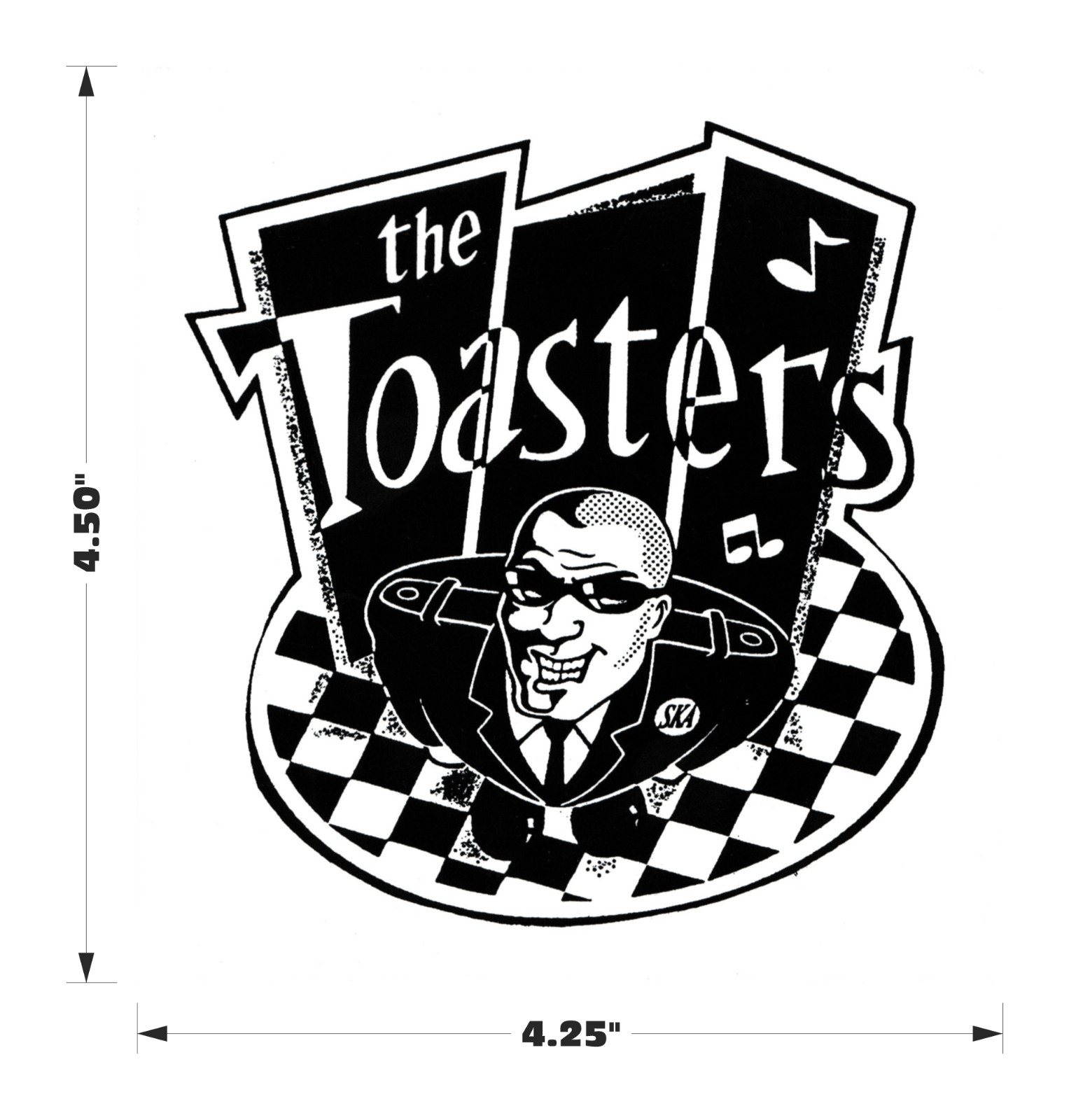 Sticker – The Toasters Rude Boy Checkers Ska Punk Rock Music Band Decal #13116