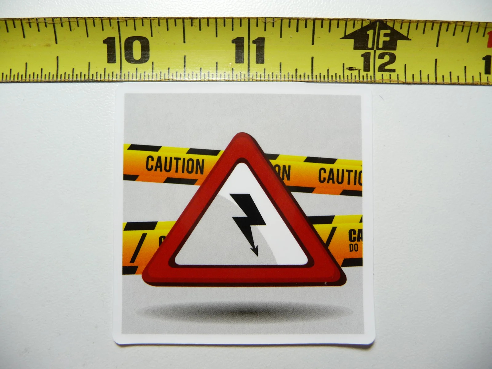 CAUTION DANGER ELECTRICAL WARNING SMALL STICKER DECAL FUNNY JOKE GAG PRANK FUN